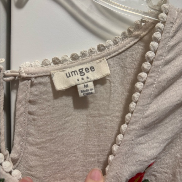 Umgee Dress with Floral Embroidery - Cream - Picture 2 of 2